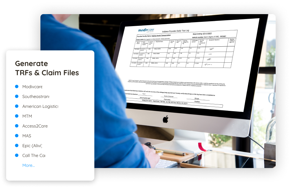 NEMT, NEMT software, NEMT Dispatch Software, Generate TRFs & Claim files