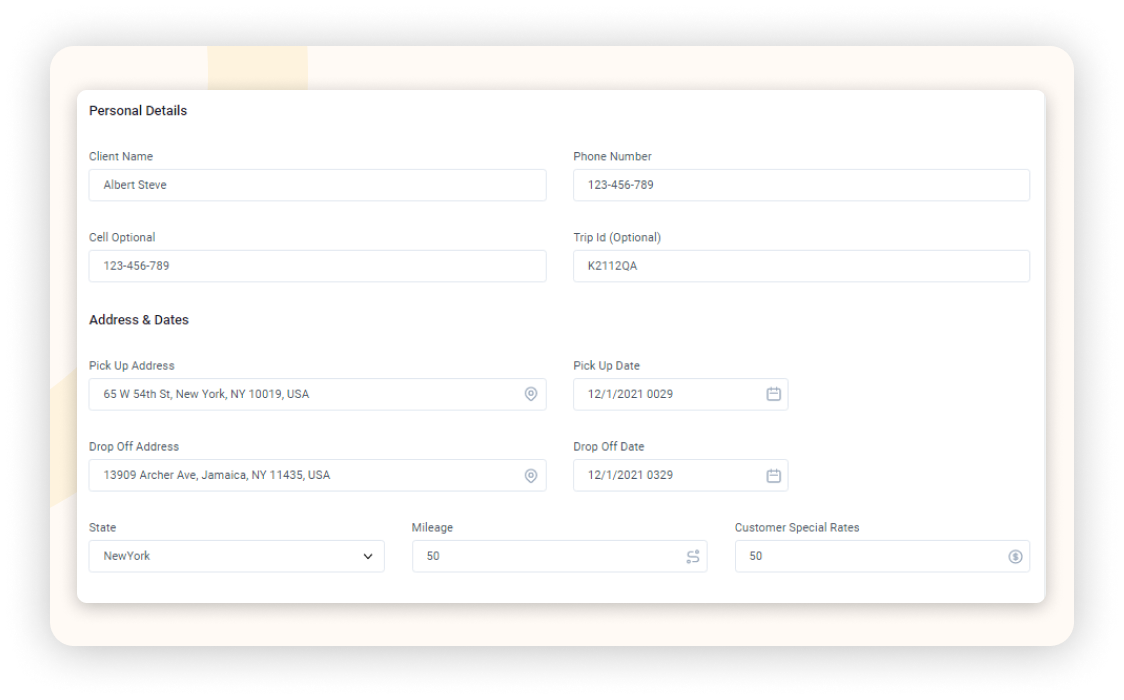 NEMT, NEMT software, NEMT Dispatch Software, Ease of trip creation